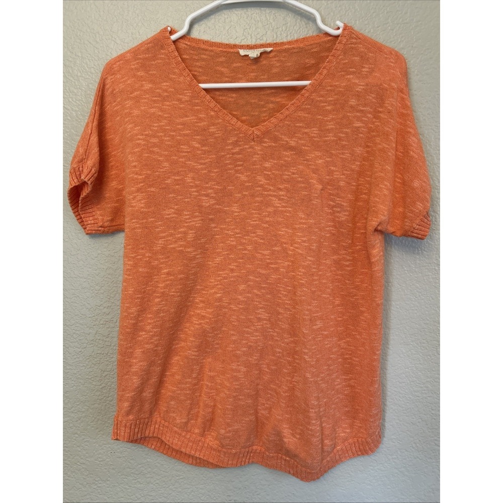 EILEEN FISHER Sweater XS Linen Cotton Top Slub Dolman Sleeve Pullover